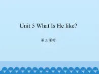 六年级下册英语课件-Unit 5 What Is He like？ Period 3  陕旅版（三起）