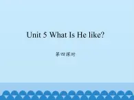 六年级下册英语课件-Unit 5 What Is He like？ Period 4  陕旅版（三起）