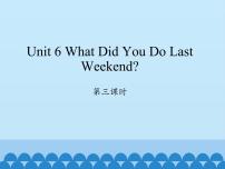 陕旅版六年级上册Unit 6 What did you do last weekend?示范课免费课件ppt