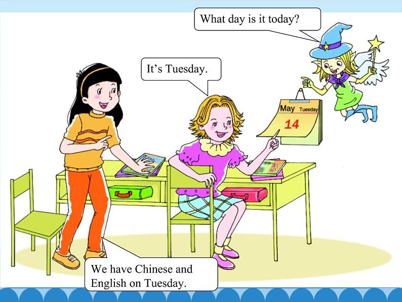 四年级上册英语课件-Unit 7 It’s Tuesday Period 2 陕旅版(三起)05