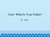 小学英语陕旅版四年级上册Unit 1 What is Your Father?背景图免费ppt课件