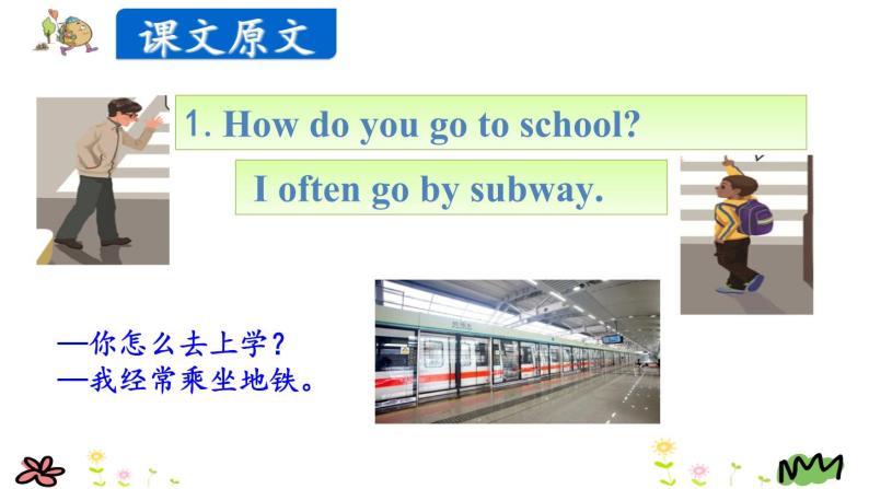 Unit 2 Ways to go to school Part A Let's try-Let's talk课件（+素材）08