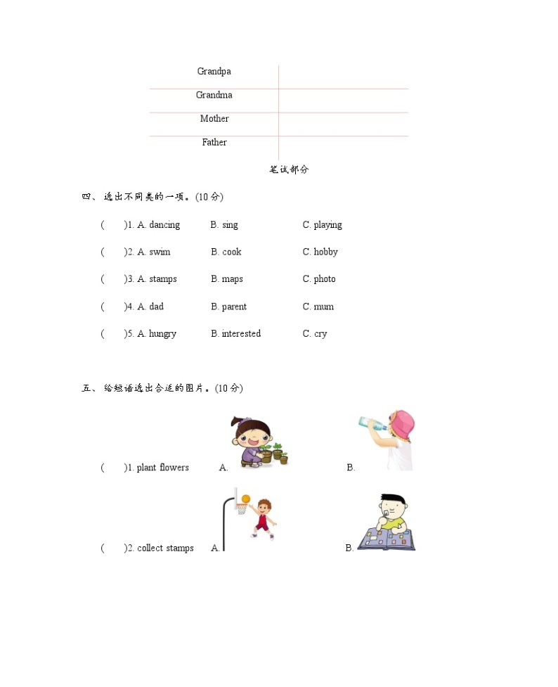 Unit 2 What's your hobby 单元测试卷（含听力音频）02