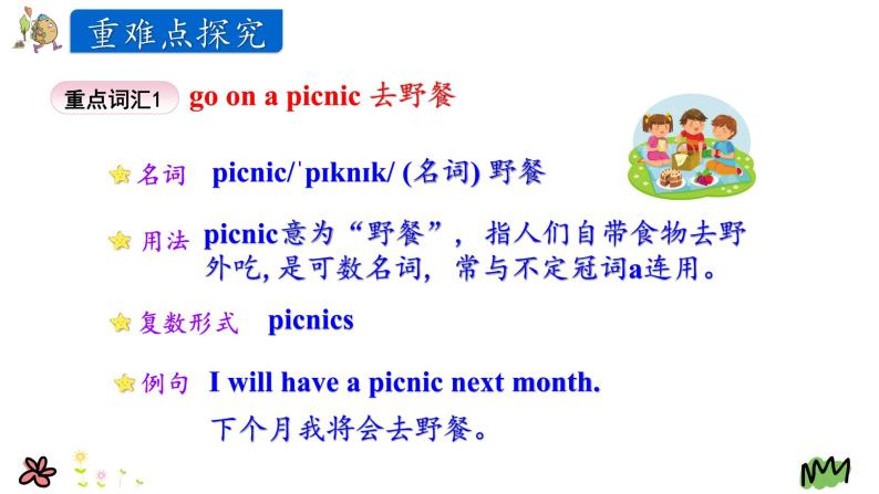 Unit 4 Let’s go on a picnic 第一课时 课件+素材08