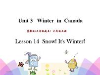 小学英语冀教版 (三年级起点)六年级上册Lesson 14 Snow! It's Winter!优秀ppt课件
