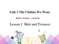 小学英语冀教版 (三年级起点)四年级上册Lesson 1 Skirt and Trousers精品ppt课件