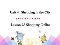 冀教版 (三年级起点)四年级上册Lesson 23 Shopping Online试讲课课件ppt