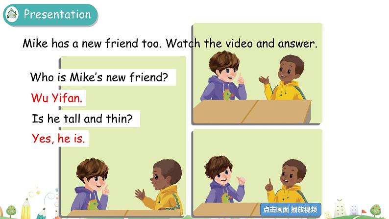 Unit 3 My friends Part B 第一课时 教学课件+素材05