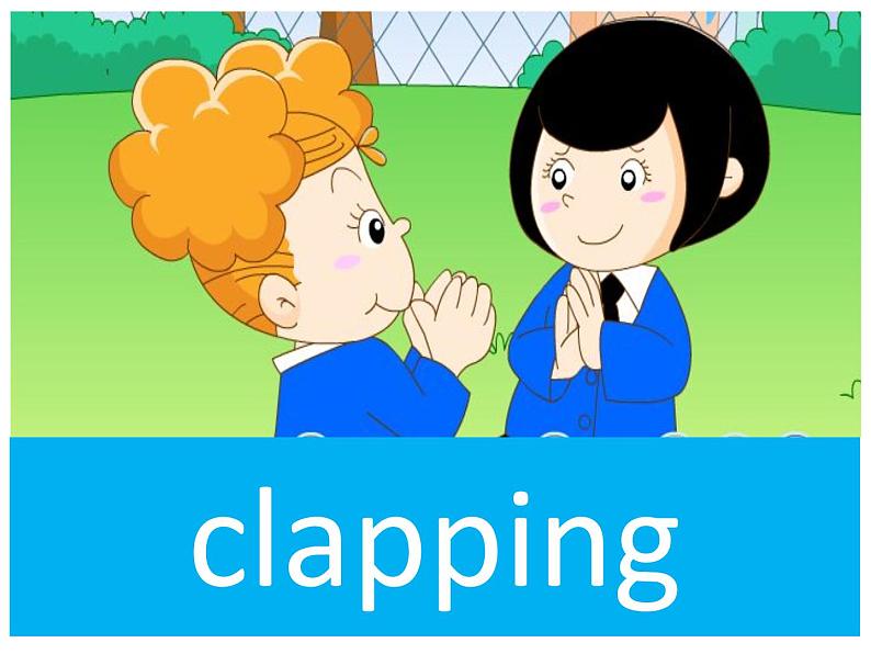 二年级下册英语课件- Module 5 Unit 2 What are the kids doing?外研社(一起)02