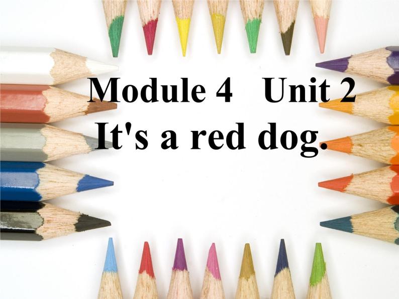 一年级上册英语课件- Module 4 Unit 2 It's a red dog.外研社（一起）01