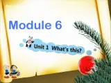 一年级上册英语课件- Module 6 Unit 1 What's this？   外研社（一起）