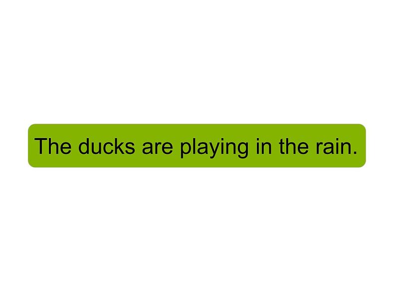 三年级上册英语课件- Module 3 Unit 2 The ducks are playing in the rain. 外研社(一起)01