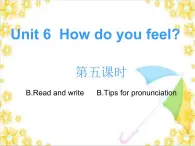 Unit6  How do you feel 第五课时 课件