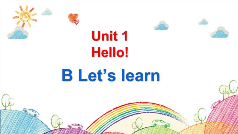 Unit 1 Hello! B Let's learn 课件（含视频素材）01