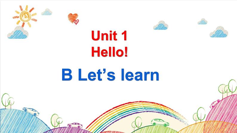 Unit 1 Hello! B Let's learn 课件(含视频素材)01
