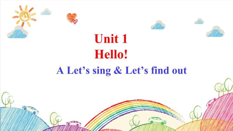 Unit 1 Hello! A Let's sing 课件（含视频素材）01