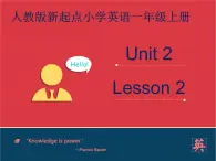 人教版新起点1年级上unit 2 Face Lesson 2 课件