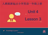 人教版新起点1年级上unit 4 Numbers Lesson 3 课件