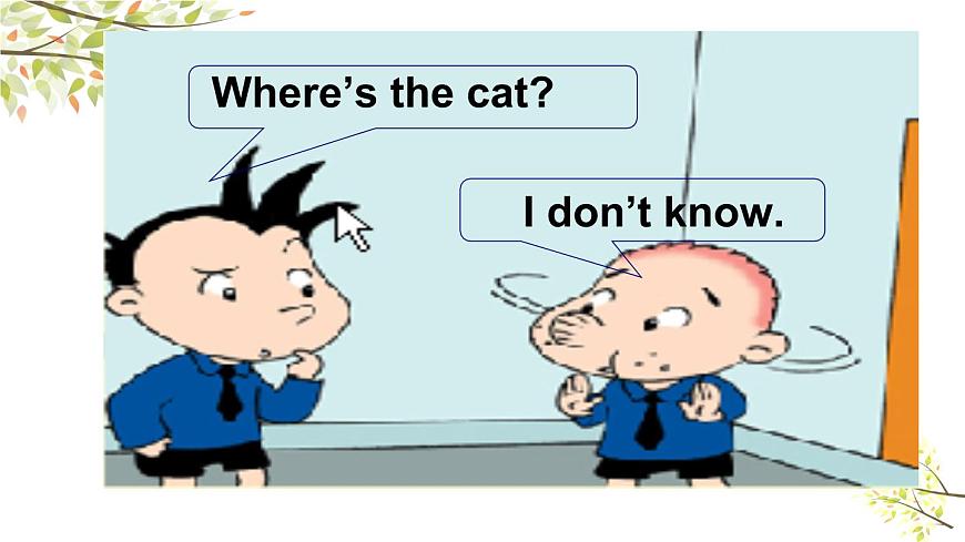 Module 8 Unit 2 Where 's the cat 課件（29PPT）第3頁(yè)