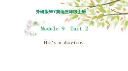 Module 9 Unit 2 He's a doctor. 课件（29PPT）