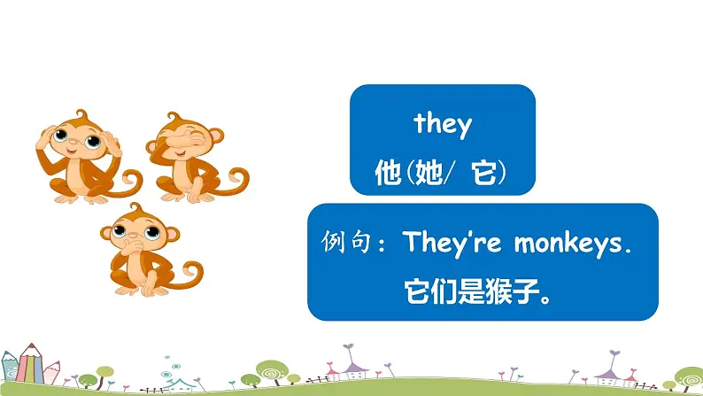 Module 2 Unit 1 They’re monkeys 课件+素材05