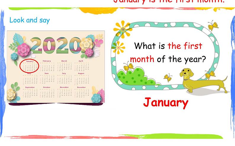 六年级上册英语课件-Unit4 January is the first month. Lesson 19 人教精通版07