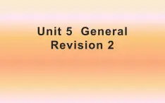 六年级下册英语课件-Unit 5  General Revision 2 人教精通版