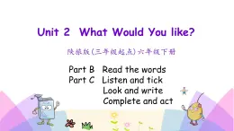 Unit 2 What would you like 第四課時(shí) 課件+素材