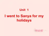 六年级下册英语课件-Unit 1 I went Sanya for my holidays Lesson 3  人教精通版