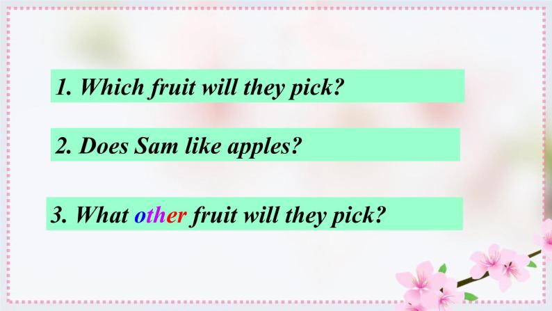 外研版三年级下册 Module 4 Unit 1 We'll pick fruit.  课件 (共24张PPT)＋教案＋素材07