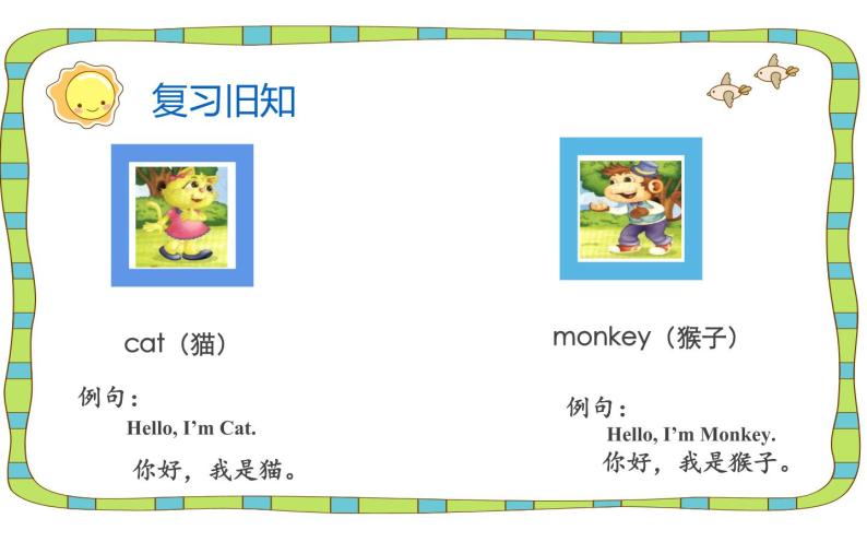 三年级上册英语课件-Unit 1 Hello! I’m Monkey. Lesson 2 人教精通版02