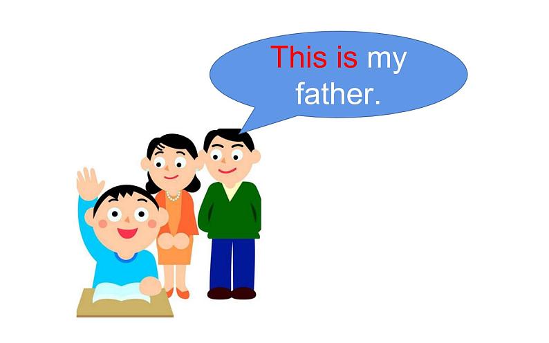 三年级下册英语课件-Unit3 This is my father. Lesson 13 人教精通版第7页