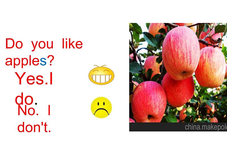 三年级英语下册课件-Unit 5 Do you like pears ? -人教PEP版第3页