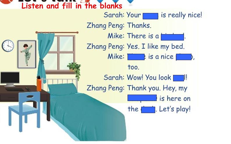 五年级英语上册课件-Unit 5 There is a big bed A let’s talk -人教PEP版.04