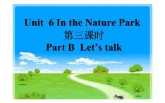 五年级英语上册课件-Unit6  In a nature  park Part B  Let’s talk-人教PEP版.