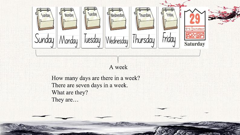 Unit 4 There are seven days in a week?Lesson22课件05