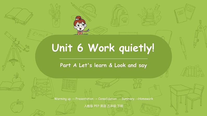 人教版PEP(三起)五年级英语下 Unit6 第2课时Part A Let's learn & Look and say 课件01