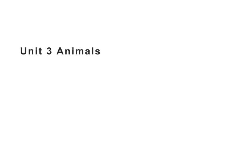 三年级上册英语课件-Unit 3 Animals 粤人版（开心英语）01