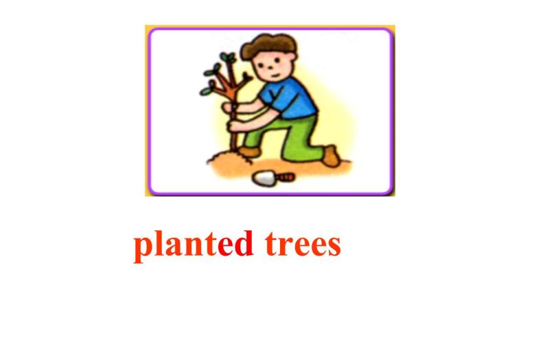 六年级上册英语课件-Unit 6 Planting Trees 粤人版（开心英语）02