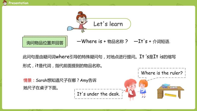 人教PEP版三年级下册  Unit4 第1课时Part A Let's talk & Let's play(PPT课件+素材）07