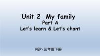 小学英语人教版 (PEP)三年级下册Unit 2 My family Part A课文内容课件ppt