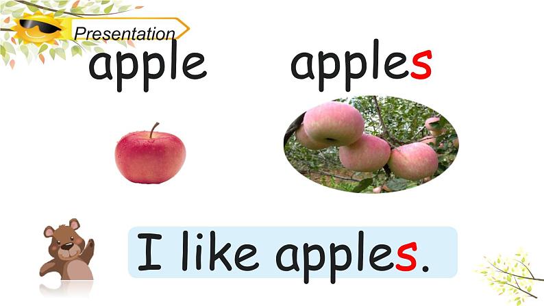 三年级下册PEP版英语教学课件Unit 5 Do you like pears_ PA Let’s learn 课件+素材04