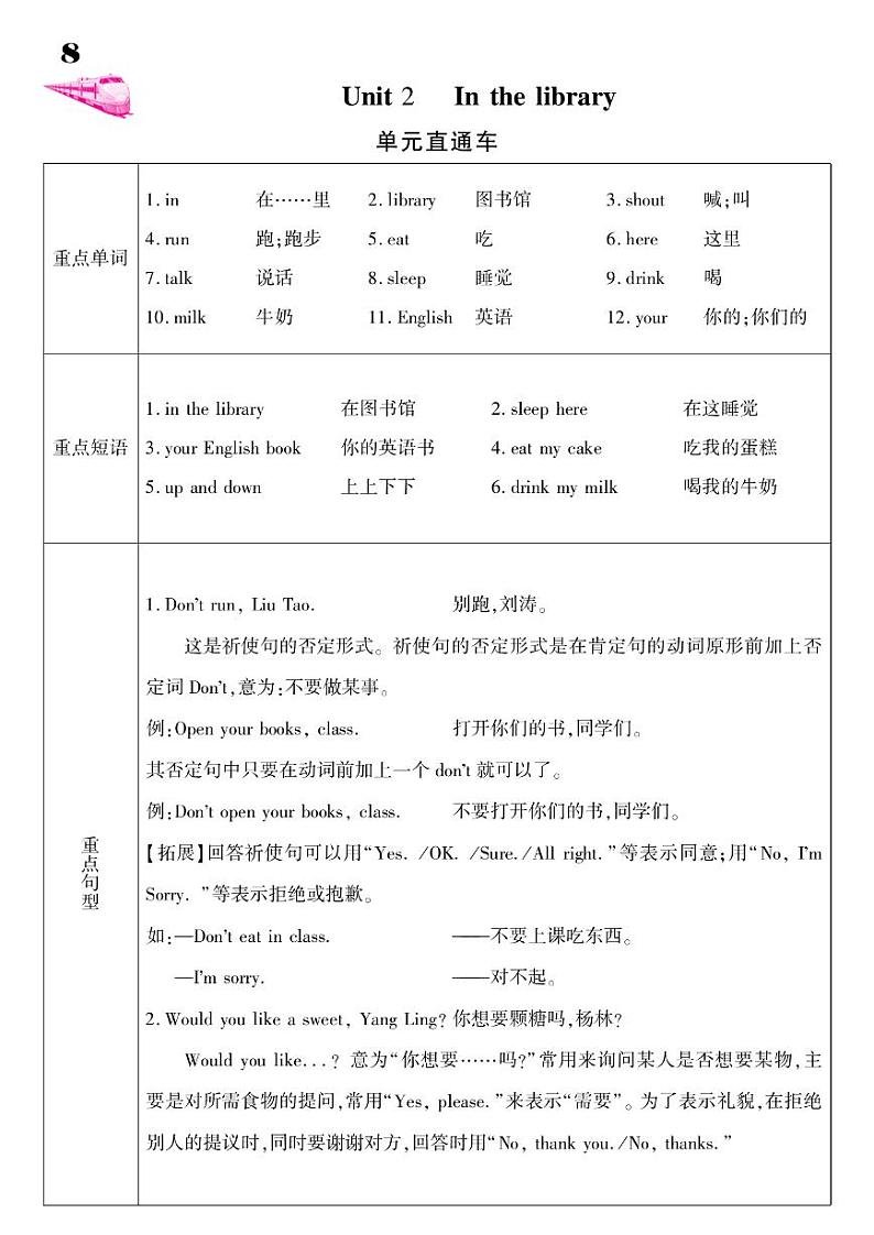 2021春译林版三年级下册英语试题 Unit 2 In the library 课时练 (PDF无答案)译林版01