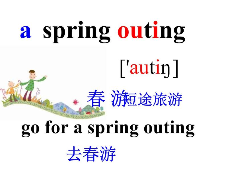 闵教版英语五年级下册Unit 4  A Spring Outing  Part A课件08