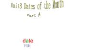 闽教版五年级下册Unit 8 Dates of the Month Part A 备课ppt课件