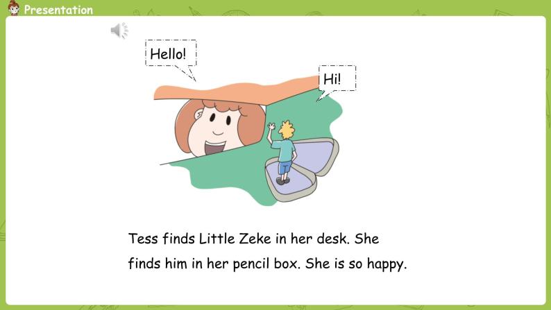 (三年级起点) 四年级下册 unit 1 hello again lesson 6 little zeke