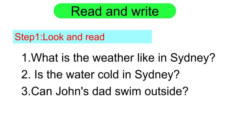 PEP小学英语四年级下册 unit  3 Weather   Part B Read and write&Let's check&Part C Story time课件+教案07