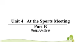 陕旅版小学英语六年级下册Unit 4 part B教学课件