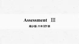 [湘少版]六年级下册英语Assessment Ⅲ教学课件