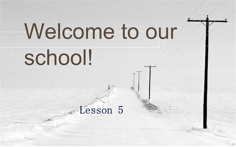 五年级下册英语课件-Unit1 Welcome to our school!(Lesson5) |人教精通版01